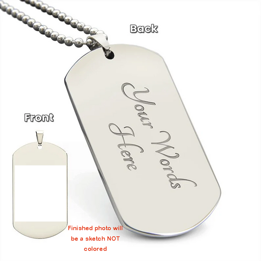 925 Sterling Silver Engraved Pendant Necklace Personalized Engraving