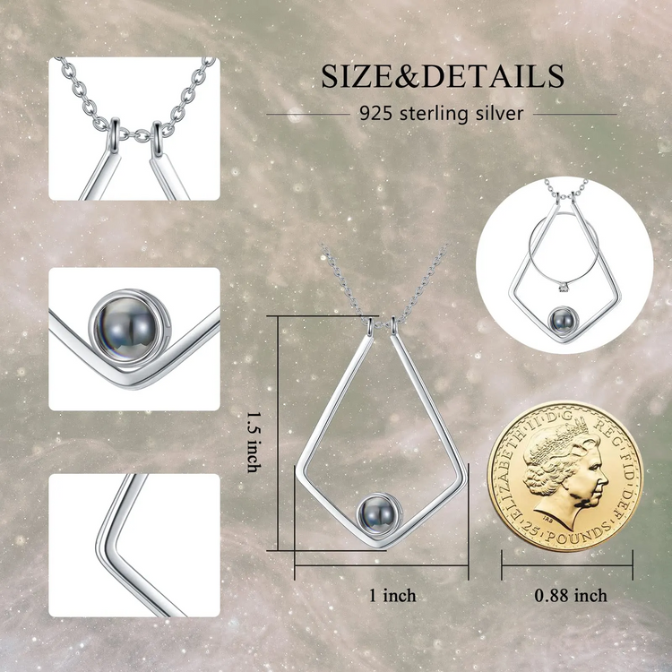 925 Sterling Silver Magic Ring Holder Necklace, Ring Keeper