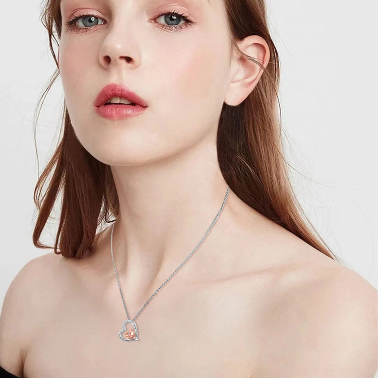925 Sterling Silver Father Daughter Necklace, To My Daughter Necklace From Dad