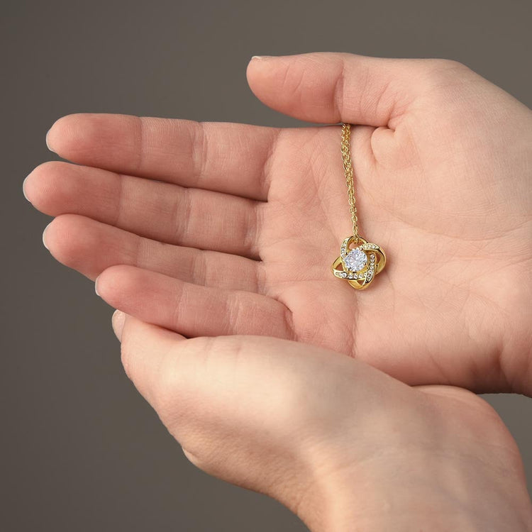 925 Sterling Silver Love Knot Necklace