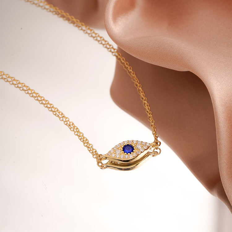 925 Sterling Silver Evil Eye Anklet Bracelet For Women
