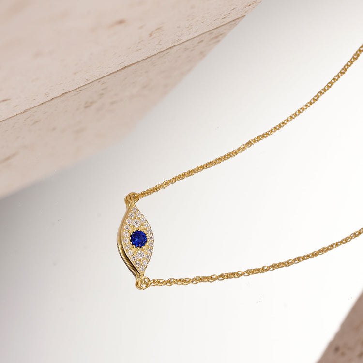 925 Sterling Silver Evil Eye Anklet Bracelet For Women