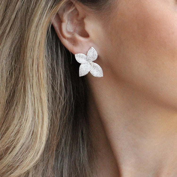 925 Sterling Silver Primrose Studs