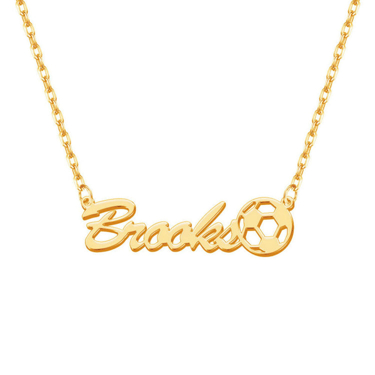 925 Sterling Silver Customized Soccer Ball Name Necklace,Minimalist Necklace with Soccer Charm,Personalized Soccer Team Gifts for Boys and Girls,Sport Jewelry
