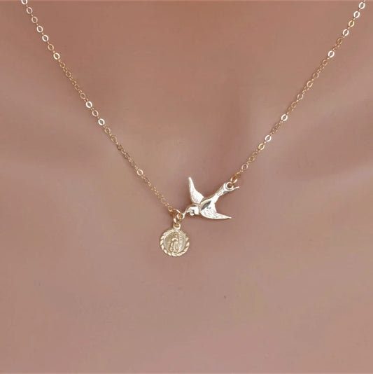 Cadeau de première communion en argent sterling 925, cadeau de fille de première communion, collier de première communion, cadeau de baptême, faveurs de baptême, bijoux de première communion