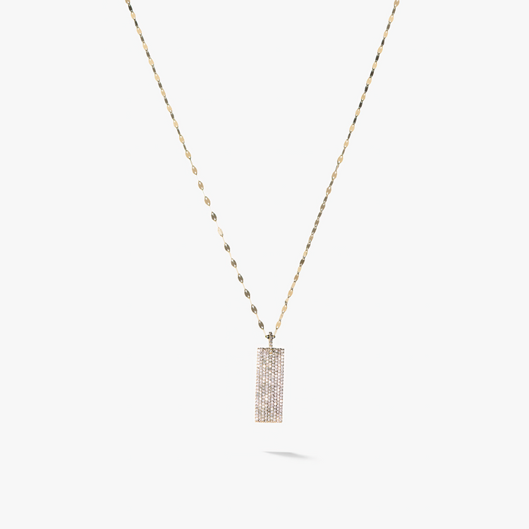 925 Sterling Silber Diamanten Makellose Tag Anhänger Halskette