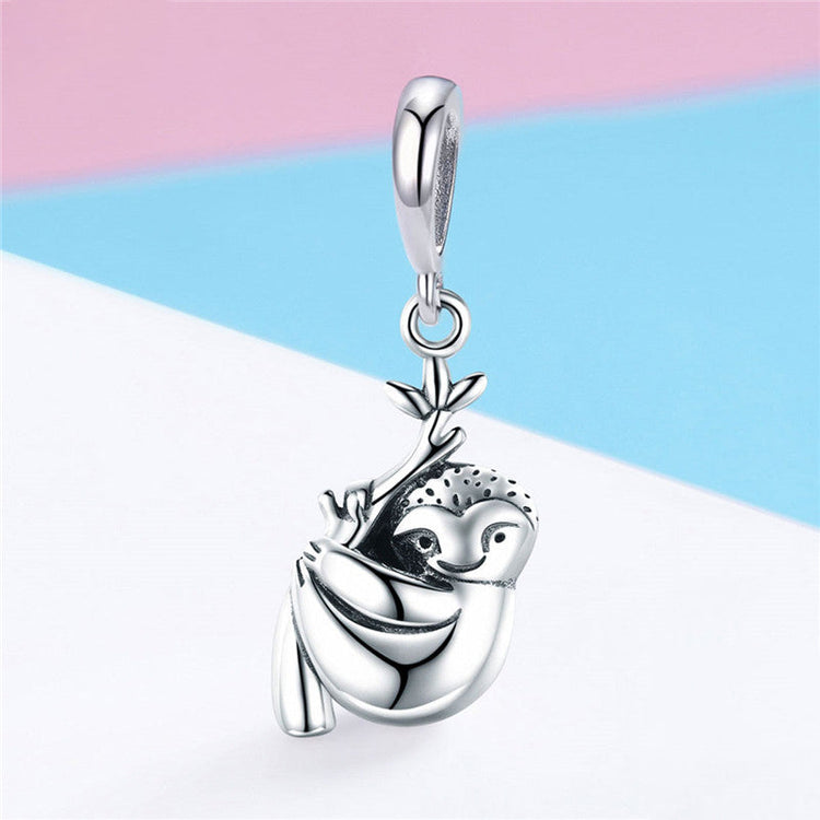 925 Sterling Silver Sloth Pendant Necklace - onlyone