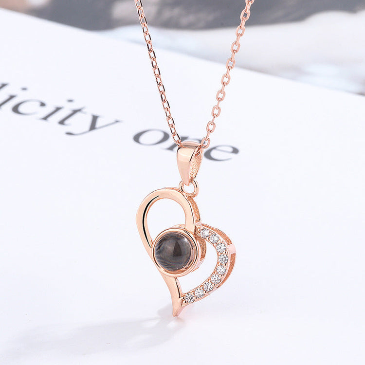 925 Sterling Silver I Love You In 100 Languages Of Love Necklace
