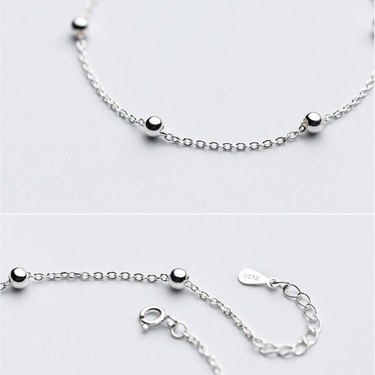 925 Sterling Silver Anklet Set - onlyone