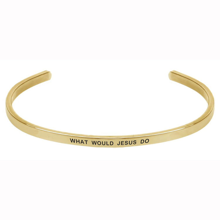 925 Sterling Silver W.W.J.D. Cuff Bangle