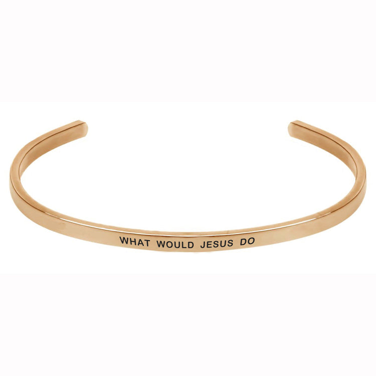 925 Sterling Silver W.W.J.D. Cuff Bangle