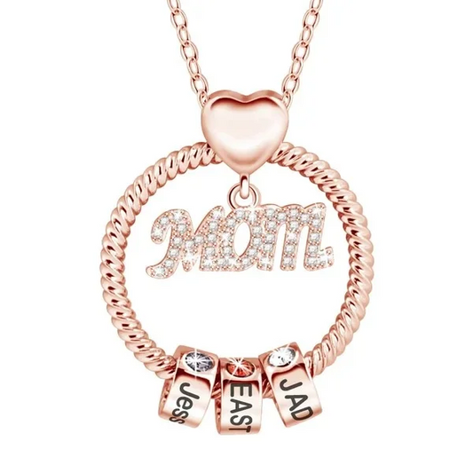 925 Sterling Silver Birthstone Name Mother's Love Necklace
