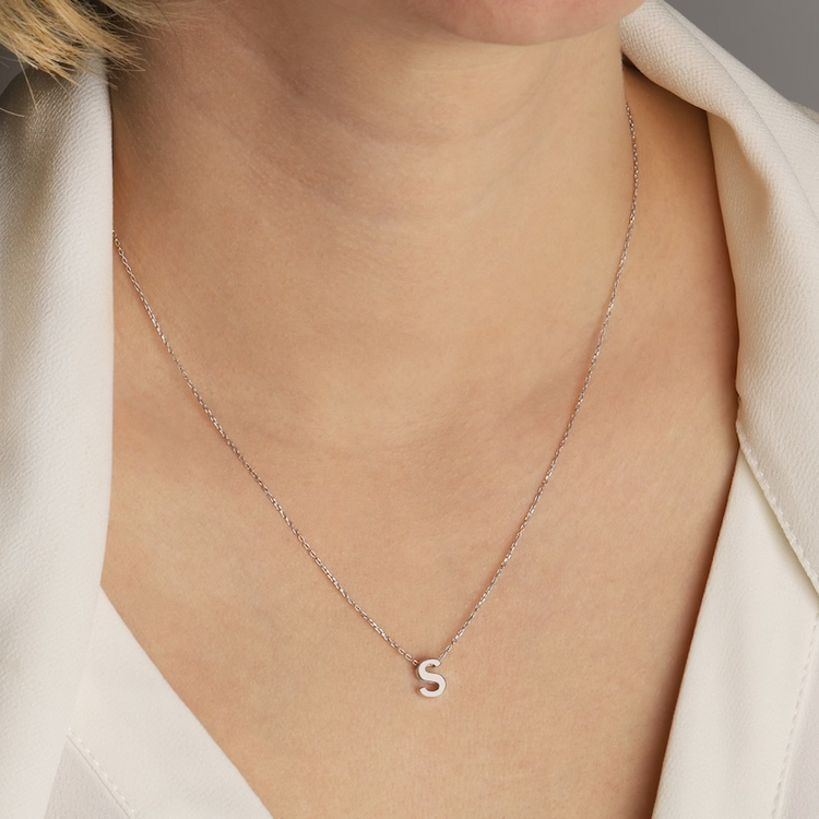 925 Sterling Silber Anfangs halskette, Individuelle Anfangs halskette, Mama Halskette, Geburtstags geschenk Halskette mit Birth stone