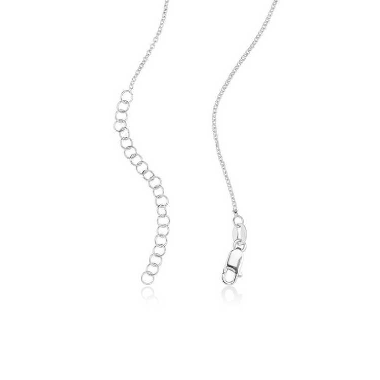 925 Sterling Silver Galaxy Necklace With Zirconia Nameplated Necklace