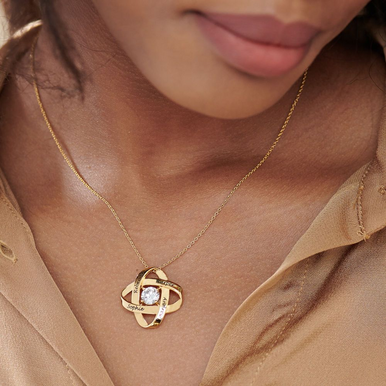 925 Sterling Silver Galaxy Necklace With Zirconia Nameplated Necklace