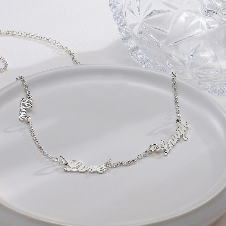 Collier personnalisé en argent sterling 925,