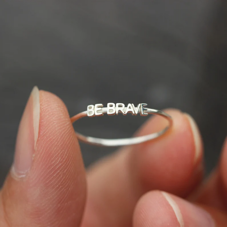 925 Sterling Silver Personalized Tiny Name Ring Nameplate Ring