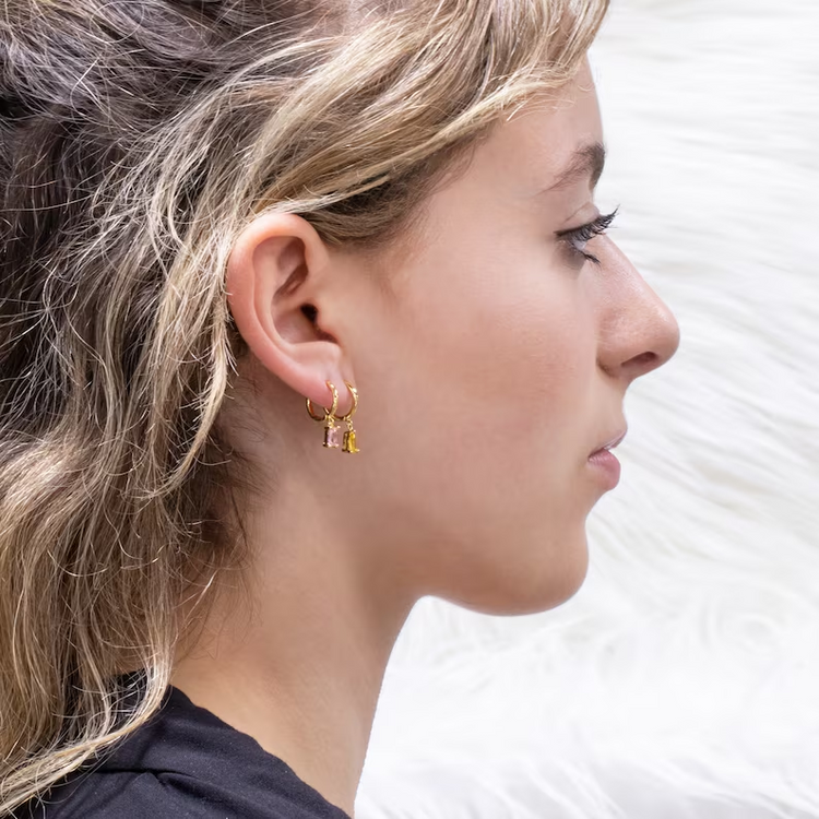 Boucles d'oreilles en argent sterling 925, boucles d'oreilles en diamant jaune avec charme Champagne Topaz Gem pour la pierre de naissance de novembre cadeaux d'anniversaire