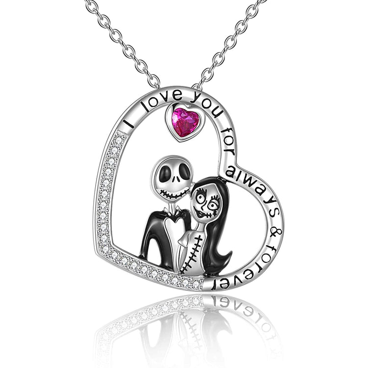 925 Sterling Silver Pumpkin King Infinity Necklace