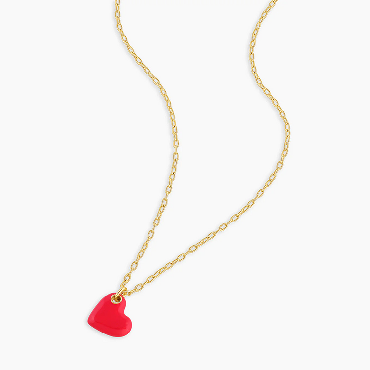 925 Sterling Silver Heart Prism Necklace Heart Pendant Necklace