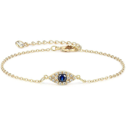 925 Sterling Silver Evil Eye Anklet Bracelet For Women - onlyone