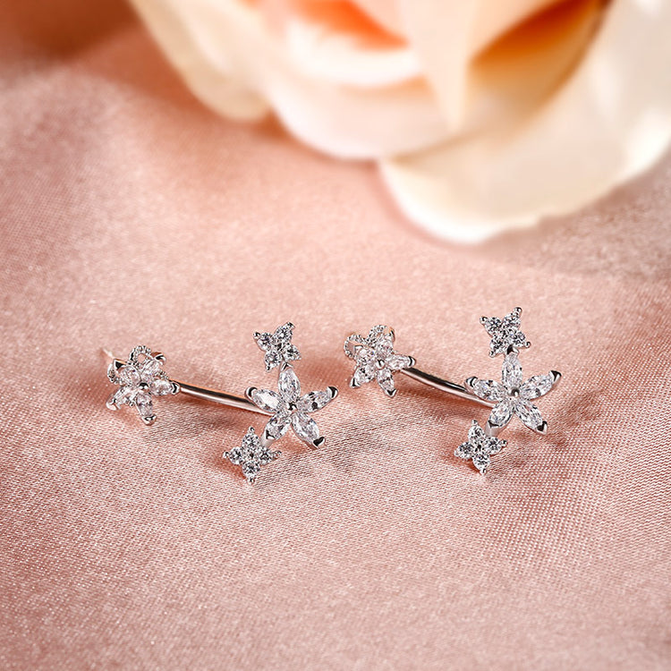 Vestes d'oreille en argent sterling 925,