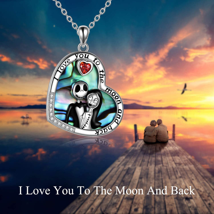 925 Sterling Silver Pumpkin King Infinity Necklace