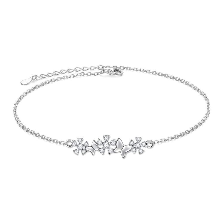 925 Sterling Silver summer beach style anklet