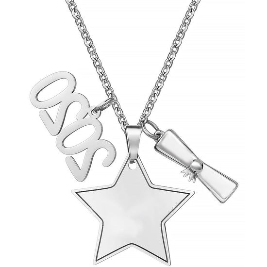 925 Sterling Silver Graduation Necklace Class of 2020 Graduation Party Gift - onlyone