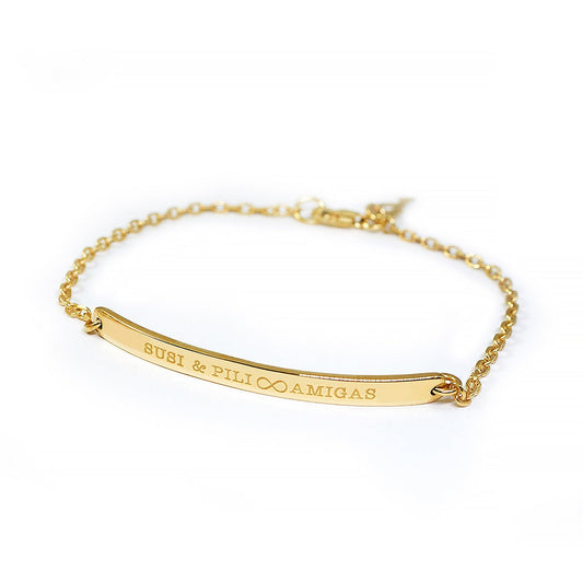 925 Sterling Silver Custom Bar Friendship Bracelet Coordinates Engraved Bracelets