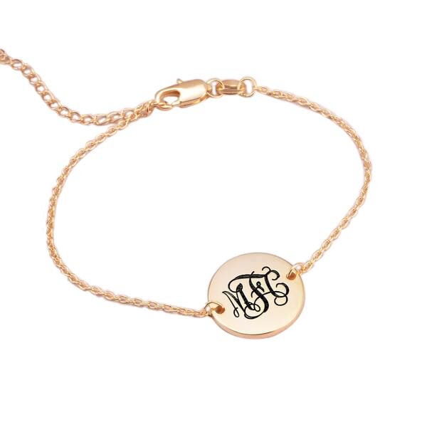 925 Sterling Silver Personalized Oval Name Bracelet Length 6�.5�Nameplate Bracelet - onlyone