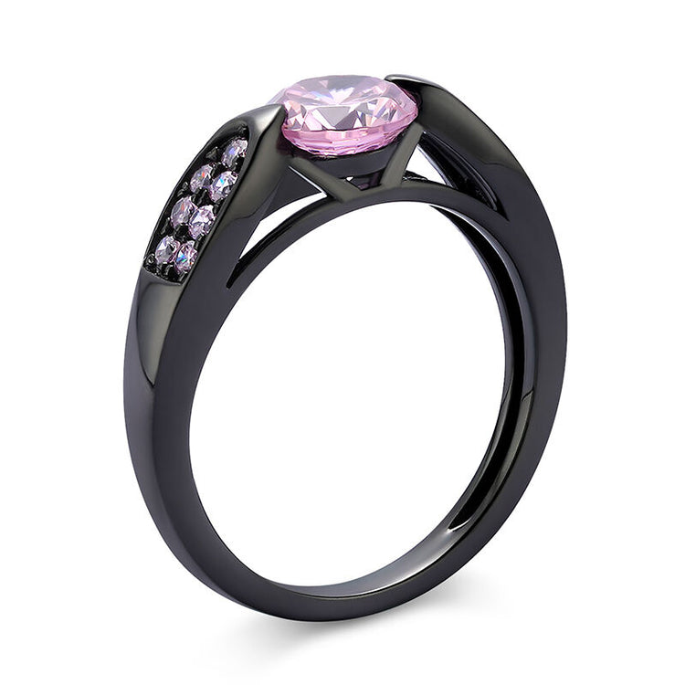 925 Sterling Silber Einfacher Runder Schnitt Sterling Silber Ring