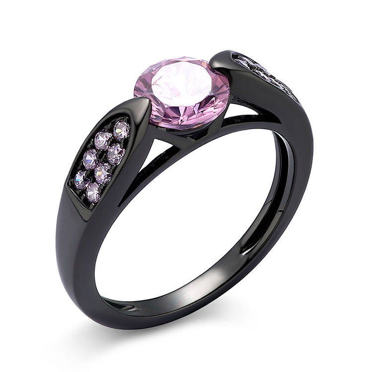 925 Sterling Silber Einfacher Runder Schnitt Sterling Silber Ring