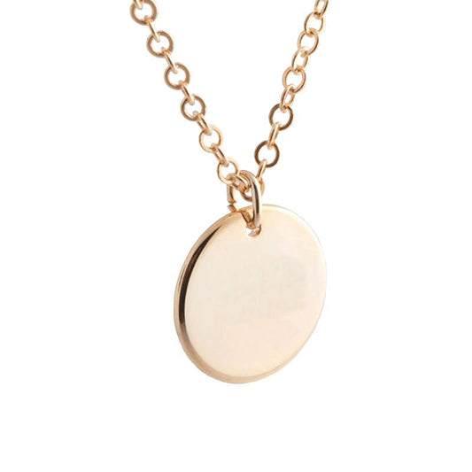 925 Sterling Silver Custom Circle Charm Anklet - onlyone