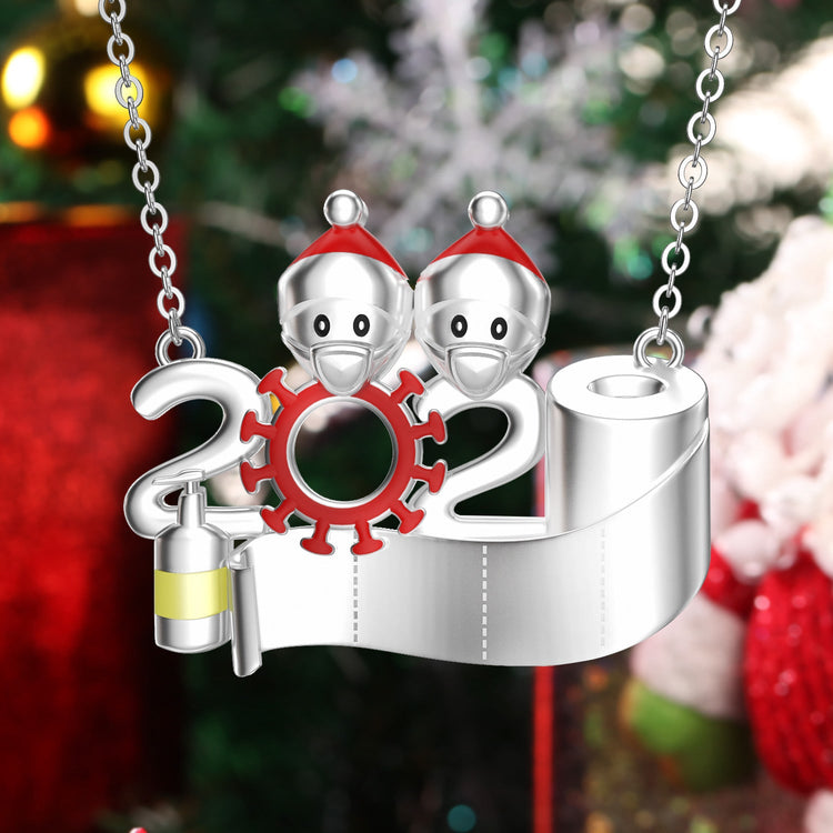 925 Sterling Silver Snowman Family Nameplated Necklace