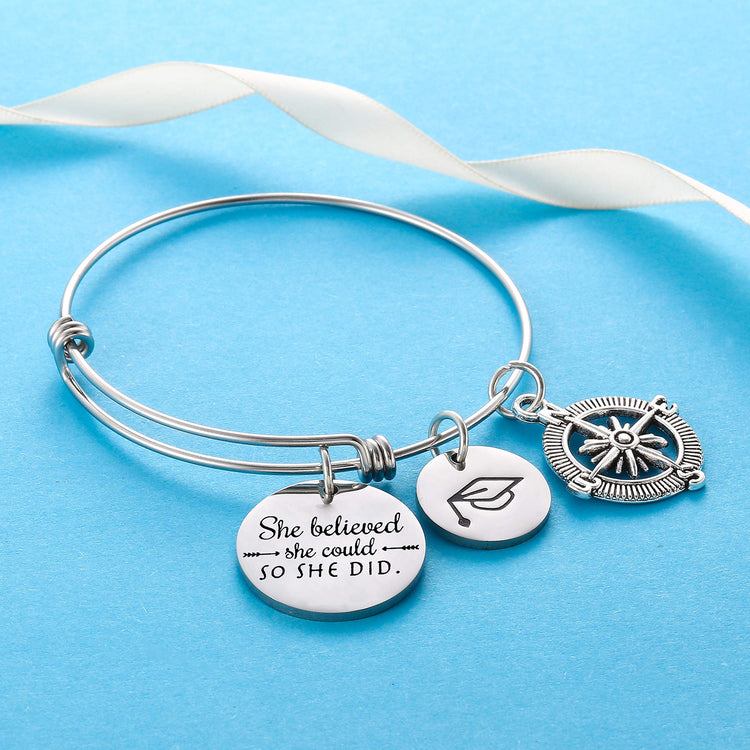 925 Sterling Silver can be customized graduates bracelet, a symbol of friendship bracelet. - onlyone