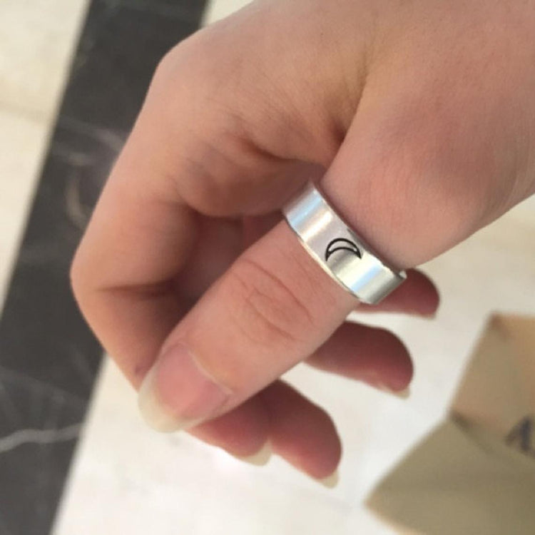 925 Sterling Silver Adjustable Sun And Moon Ring Set