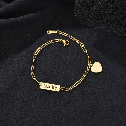 925 Sterling Silver Bar Bracelet In Clip Link Chain