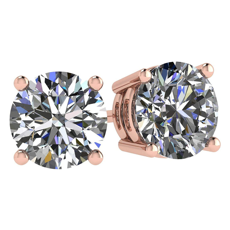 925 Sterling Silver Cubic Zirconia Stud Earrings