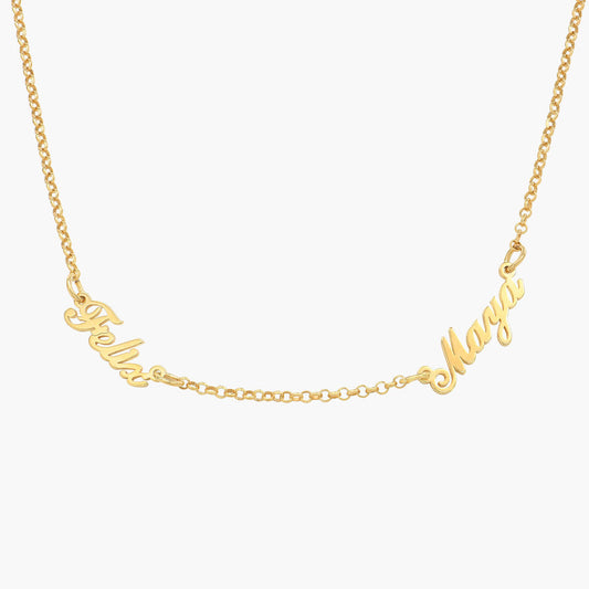 925 Sterling Silver Multiple Name Necklace, Nameplated Necklace, Gift For Her