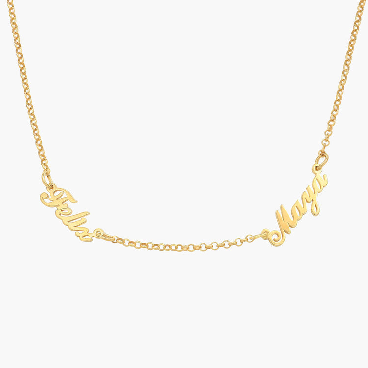 925 Sterling Silver Multiple Name Necklace, Nameplated Necklace, Gift For Her
