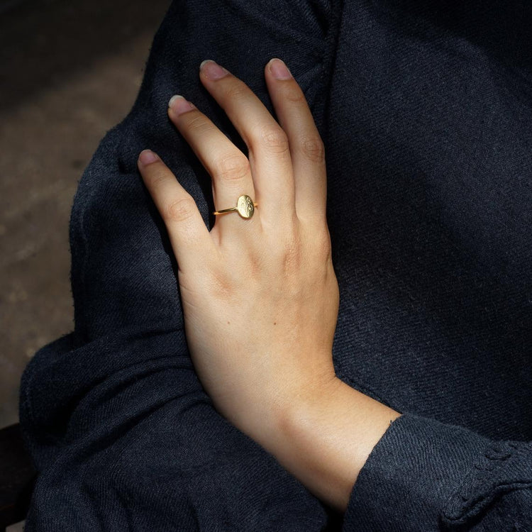 925 Sterling Silver Personalized Birth Flower Ring
