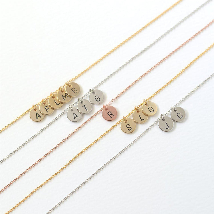 925 Sterling Silver Personalized Initial Anklet Bracelets