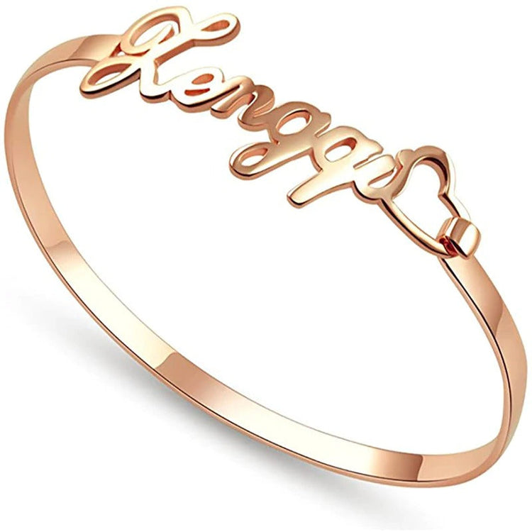 925 Sterling Silver Personalized Name Bangles