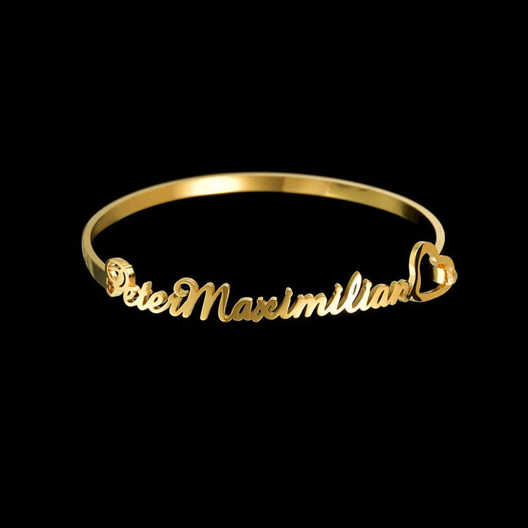 925 Sterling Silver Personalized Name Bangles