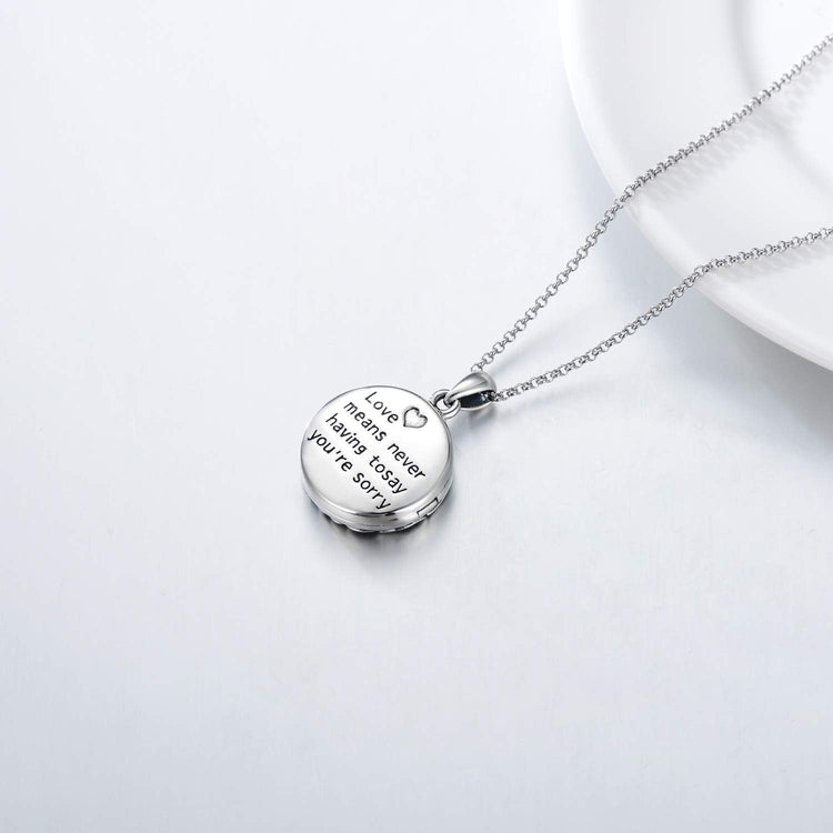 925 Sterling Silver Shamrock Photo Locket Necklace St Patricks Day Necklaces Lucky Jewelry Gifts