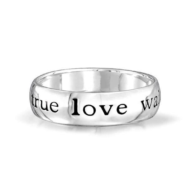 925 Sterling Silber Personal isierte gravierte Ring