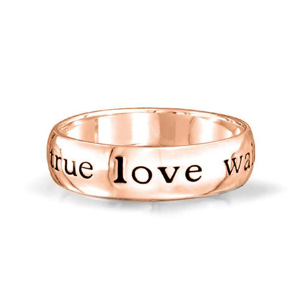 925 Sterling Silber Personal isierte gravierte Ring