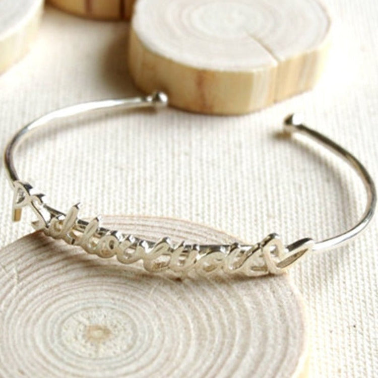 925 Sterling Silver Personalized Handwriting Cuff 6�7.5�- onlyone