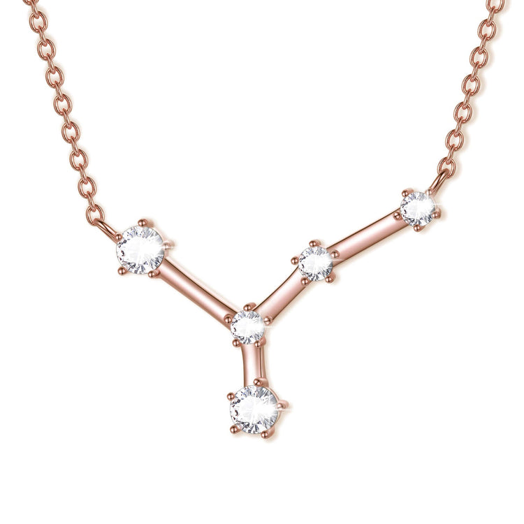 925 Sterling Silver Zodiac Jewelry Celestial Constellation Necklace - onlyone